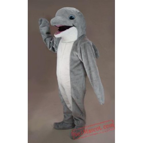 Grey Dolphin Mascot Costume