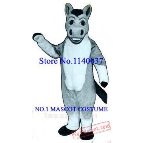 Light Grey Denny Donkey Mascot Costume