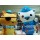Blue Cat And Bear Mascot Costume