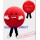 Anime Cosplay Costumes Red Dot Mascot Costume