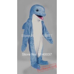 Blue Dolphin Mascot Costume