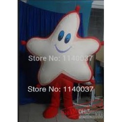 Comic Yellow Star Mascot Costume