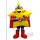 Yellow Super Star Mascot Costume