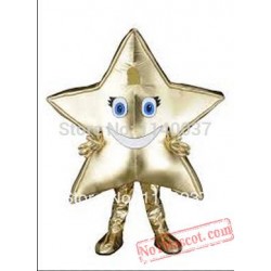 Golden Star Mascot Costume