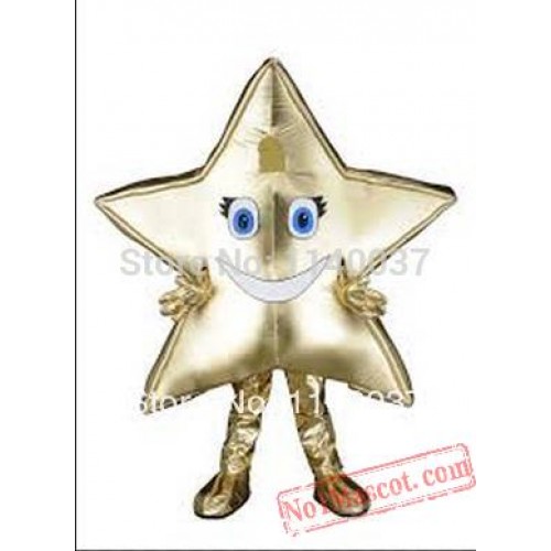 Golden Star Mascot Costume