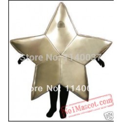 Golden Super Star Mascot Costume
