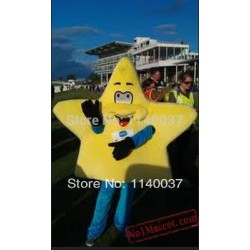 Cute Yellow Star Mascot Costume