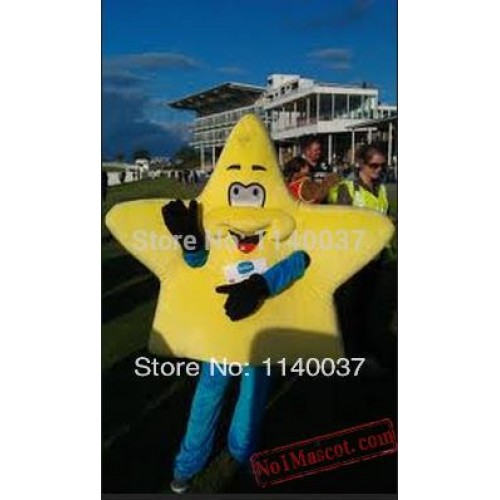 Cute Yellow Star Mascot Costume