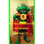 Frog Superhero Mascot Costume